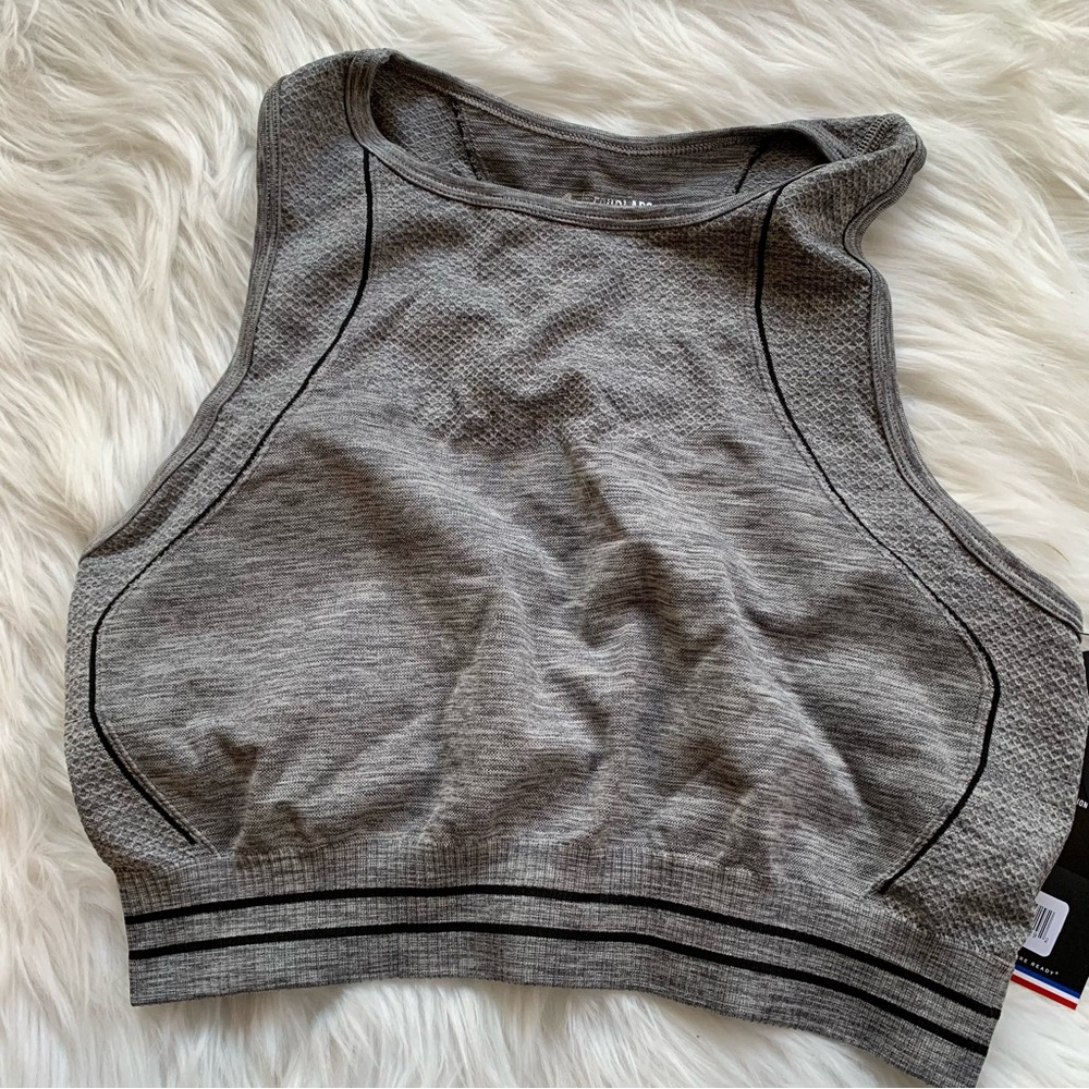 Fourlaps Seamless Sports Bra Heather Grey XL